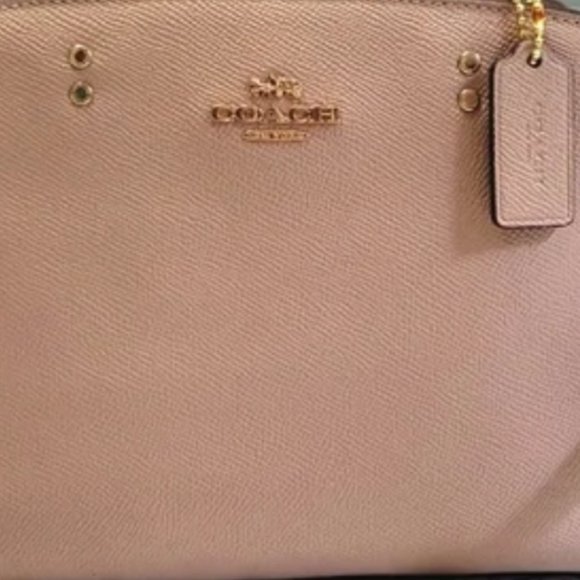 Nwt Authentic Coach mini Lillie Carryall satchel /Crossbody taupe / neut… - Picture 5 of 12